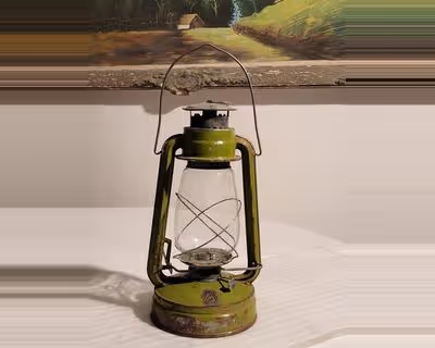 Lampe tempête à pétrole